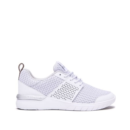 Supra Scissor Womens Low Tops Shoes White UK 49GMZ